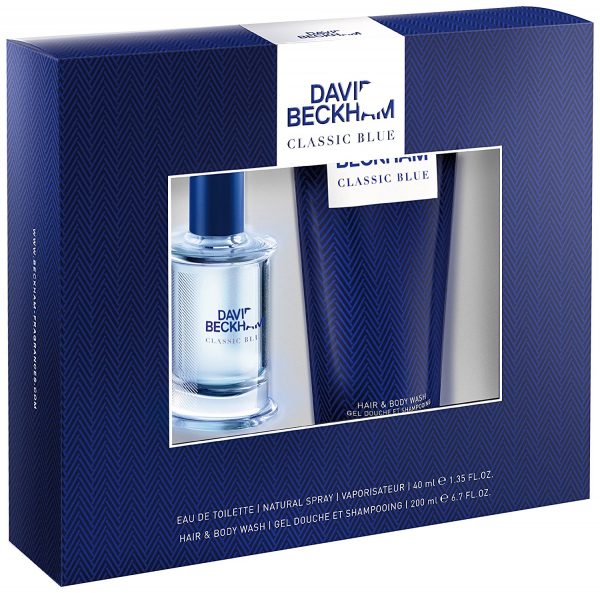 David Beckham Classic Blue Gift Set 40ml EDT 200ml Shower Gel