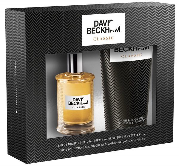 David Beckham Classic Gift Set 40ml EDT Spray 200ml Hair Body Wash