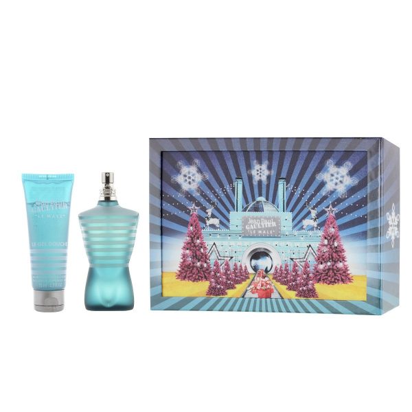 Jean Paul Gaultier Le Male Gift Set 75ml EDT 75ml All Over Shower Gel Christmas Edition