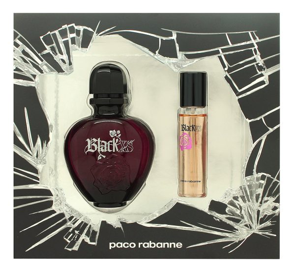 Paco Rabanne Black XS for Her Gift Set 50ml EDT 10ml Travel Spray