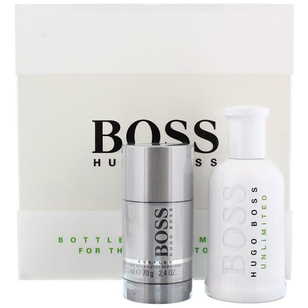 Hugo Boss Boss Bottled Unlimited Eau de Toilette Gift Set 100ml EDT 75g Deodorant Stick