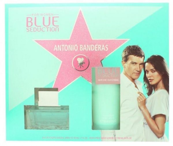 Antonio Banderas Blue Seduction for Women Gift Set 50ml EDT 100ml Body Lotion