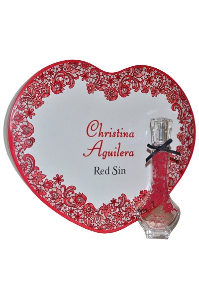 Christina Aguilera Red Sin Gift Set 30ml EDP Tin Heart Box