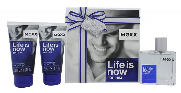 Mexx Life Is Now for Him Gift Set 50ml EDT 2 x 50ml Shower Gel