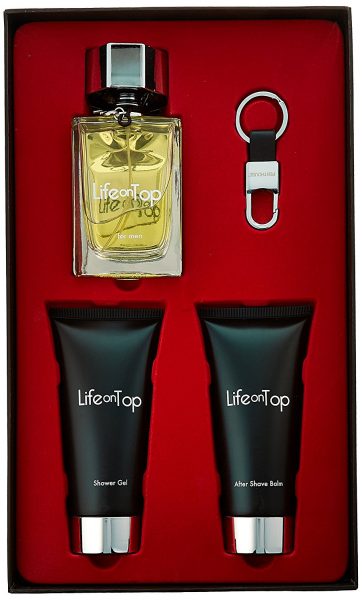 Penthouse Life On Top Gift Set 125ml EDT Spray 150ml Aftershave Balm 150ml Shower Gel Key Ring