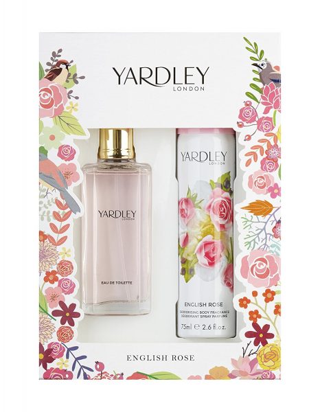 Yardley English Rose Gift Set 50ml EDT 75ml Body Spray