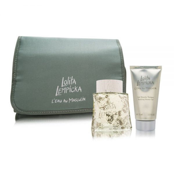 Lolita Lempicka L’Eau Au Masculin Gift Set 100ml EDT 75ml Shower Gel Case