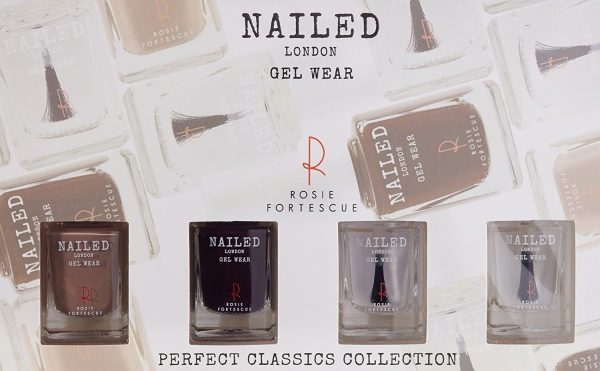 Nailed London Perfect Classics Collection Gift Set 2 x 10ml Nail Polish 10ml Top Coat 10ml Base Coat