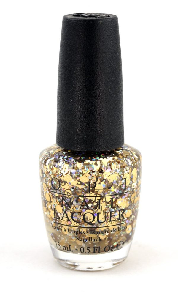 OPI Spotlight on Glitter Nail Lacquer 15ml Reached My Gold