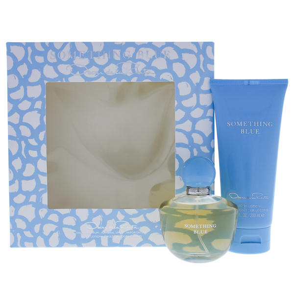 Oscar de la Renta Something Blue Gift Set 100ml EDP + 200ml Body Lotion ...