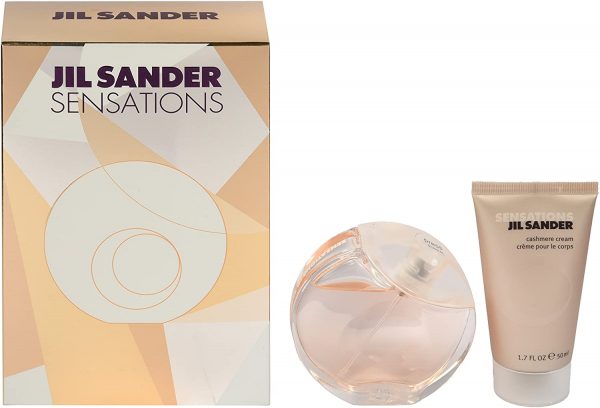 Jil Sander Sensations Gift Set 40ml EDT Spray 50ml Cashmere Cream