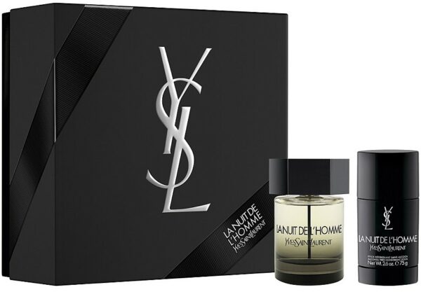 Yves Saint Laurent La Nuit de LHomme Gift Set 100ml EDT 75g Deodorant Stick
