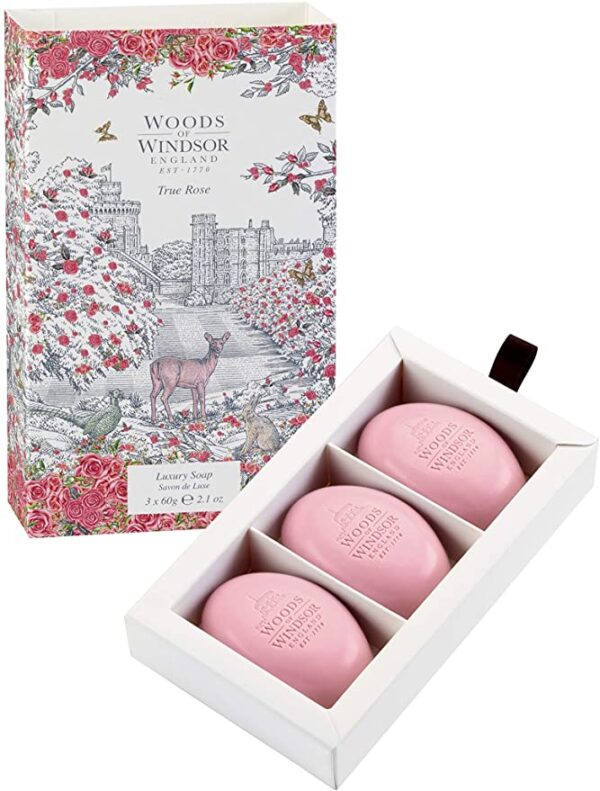 Woods Of Windsor True Rose Soap 60g 3 Pieces