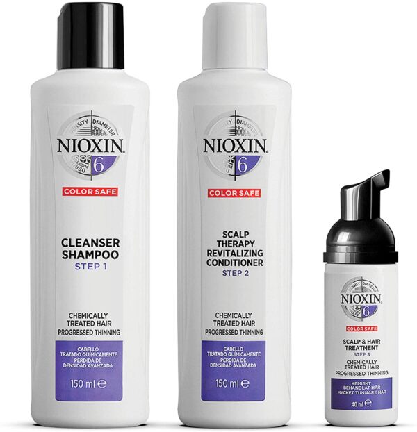 Nioxin 3 Part System No.6 Gift Set 3 Pieces Chemically Treated Hair with Progressed Thinning