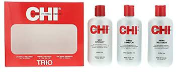 CHI Infra Trio Gift Set 355ml Infra Shampoo 355ml Infra Treatment 355ml Silk Infusion
