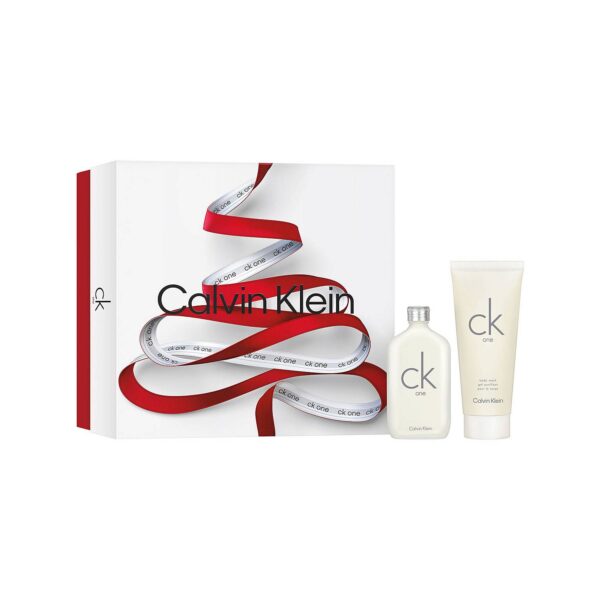 Calvin Klein CK One Gift Set 200ml EDT 200ml Body Lotion Christmas Edition