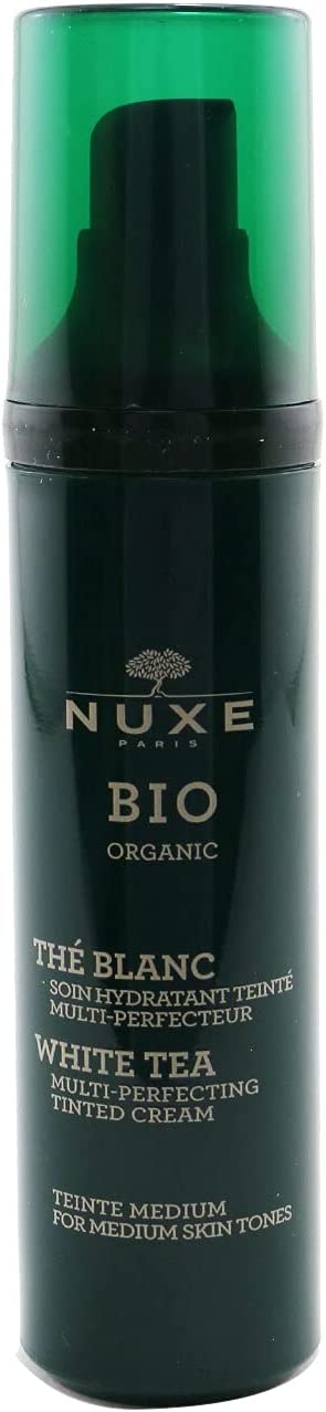 Nuxe Bio Organic White Tea Multi Perfecting Tinted Face Cream 50ml Fair Skin Tones