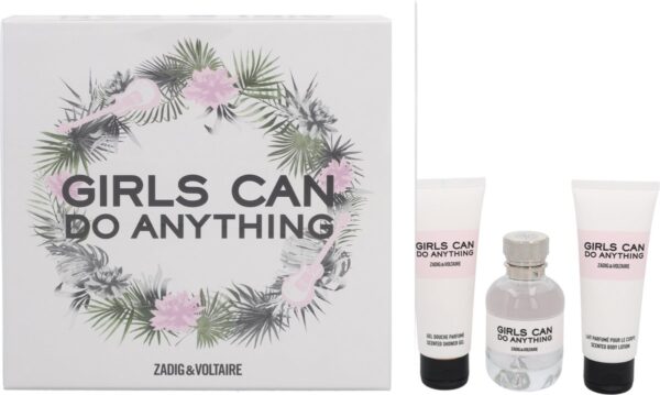 Zadig Voltaire Girls Can Do Anything Gift Set 50ml EDP 75ml Shower Gel 75ml Body Lotion