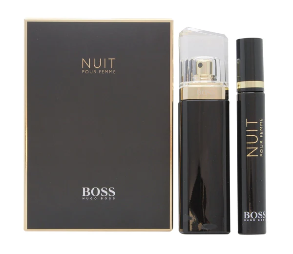 Hugo Boss Boss Nuit Pour Femme Gift Set 50ml EDP Spray 7.4ml Fragrance Pen